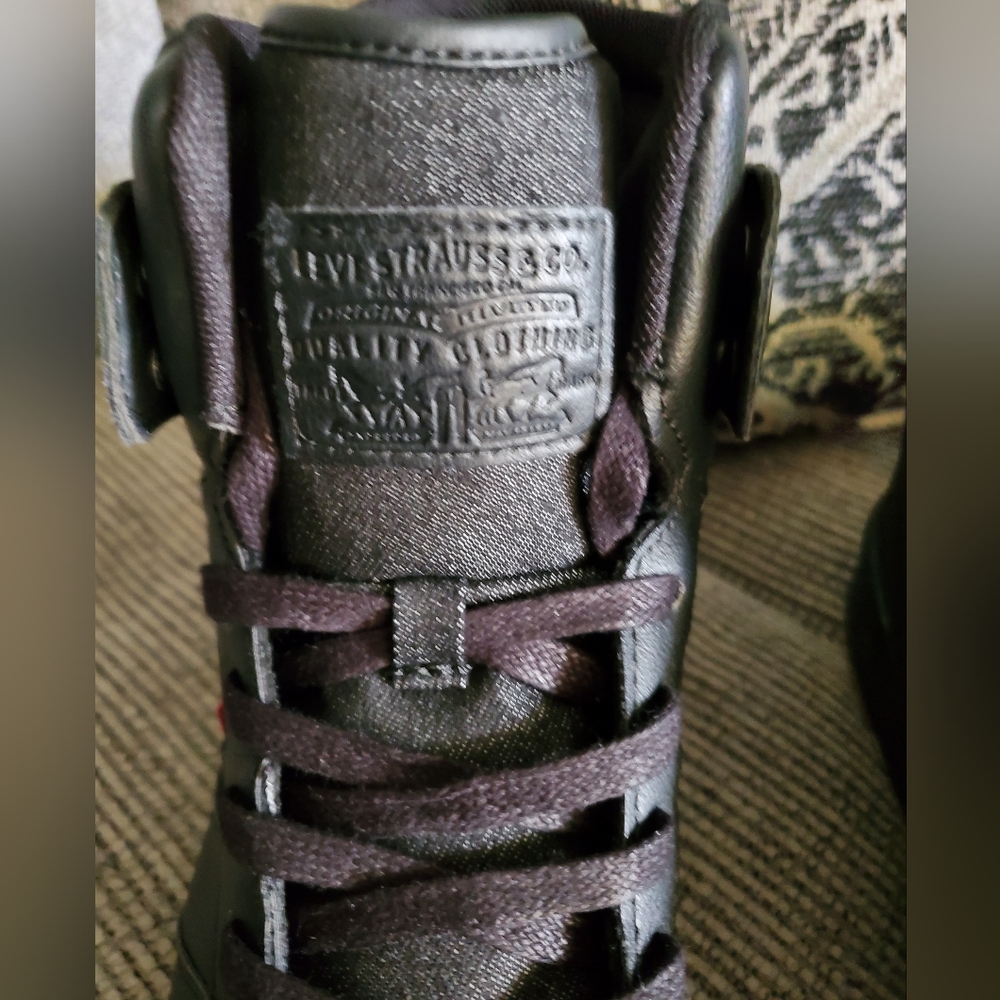 LEVIS Black High-Top Men's Sneakers - Picture 2 of 7